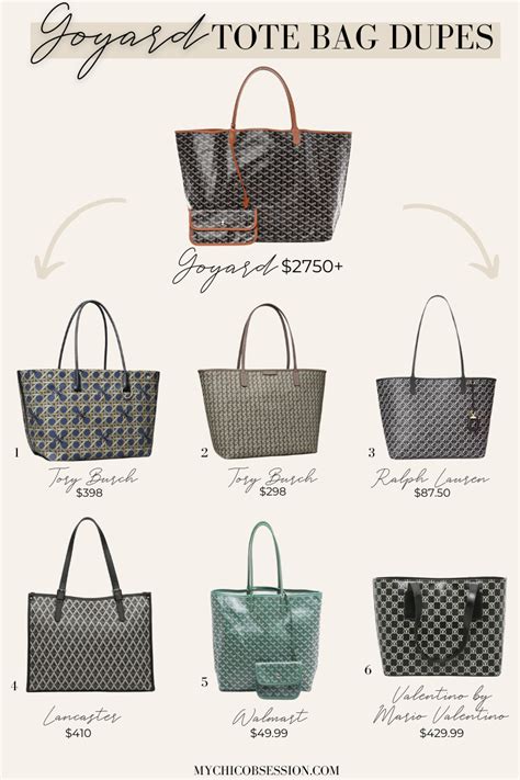 goyard tote knock off|goyard alternatives.